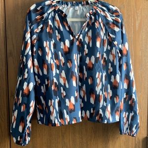 Shein printed blouse